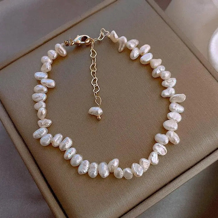 Bracelet « Céline » avec des marguerites | Or
