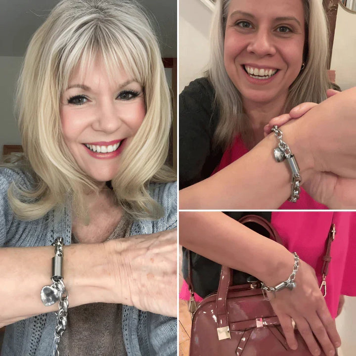 Bracelet chaîne épaisse Revitalisante | Or blanc