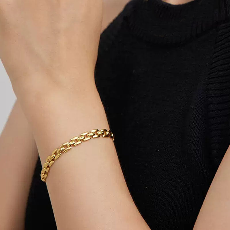 Bracelet chaîne Montre | Or