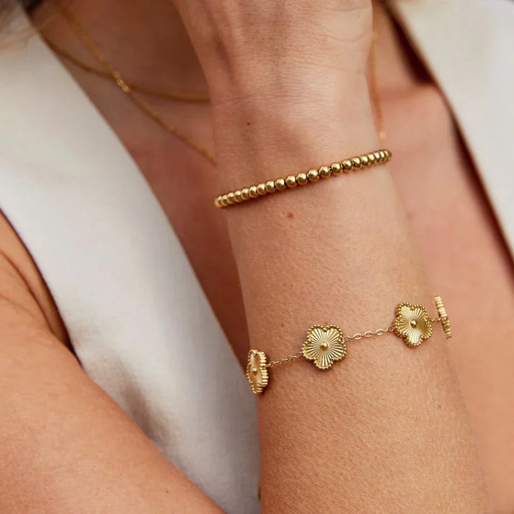 Bracelet charme Florielle bloom | Or
