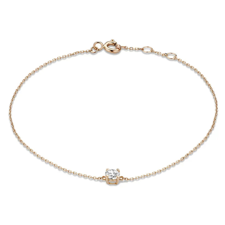 Bracelet Cléa en pierre | Or blanc