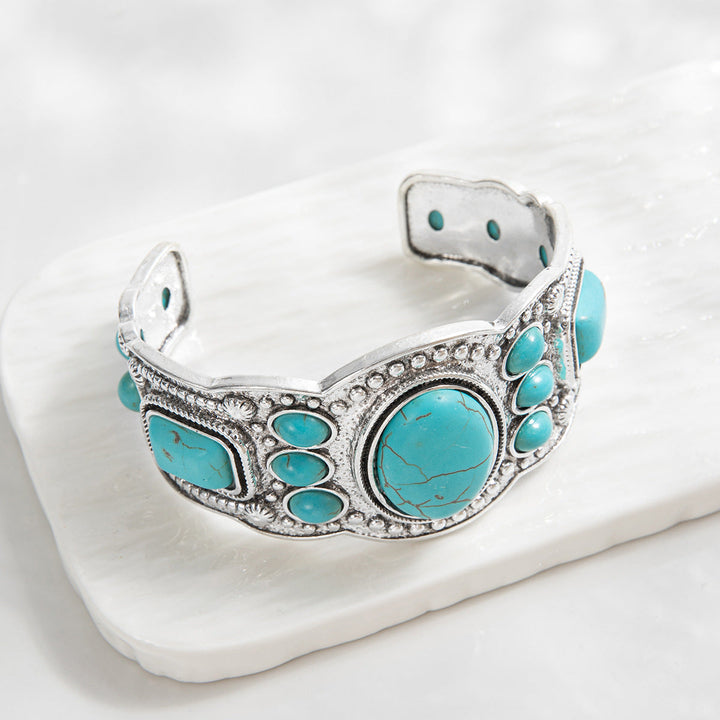 Bracelet cuff céleste Valcourt | Or blanc