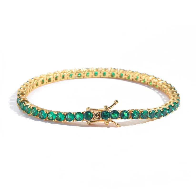 Bracelet Ella avec émeraude | Or