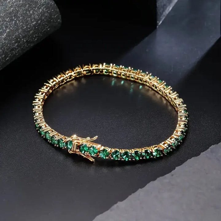 Bracelet Ella avec émeraude | Or