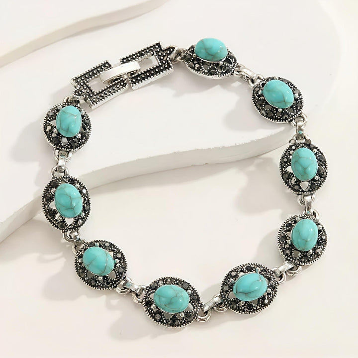 Bracelet emblème noble Corvelle | Or blanc
