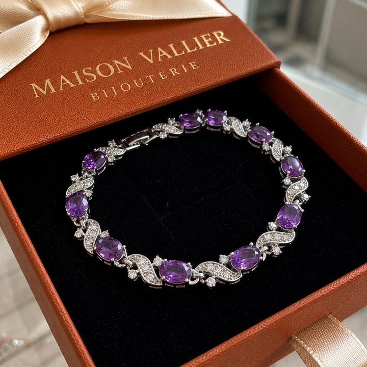 Bracelet Giada Valethyst | Or blanc
