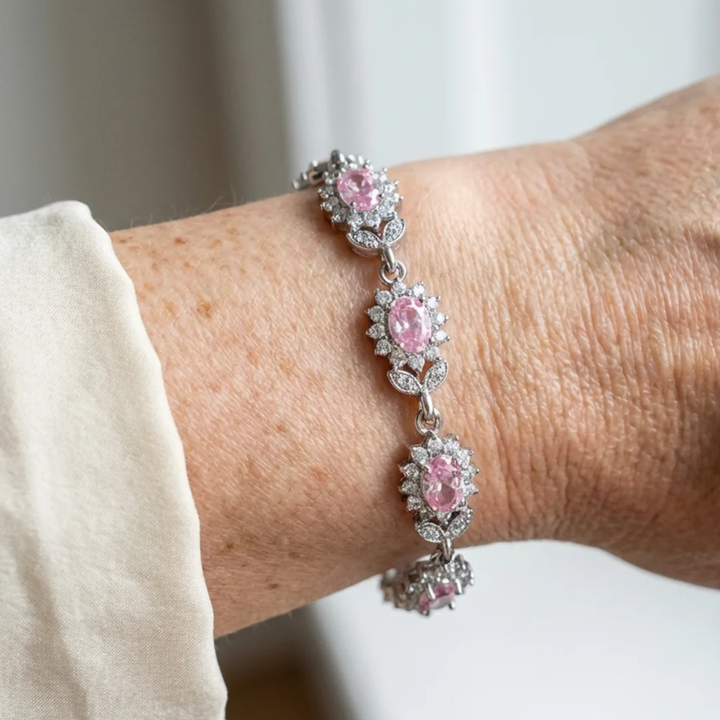 Bracelet Iridessa Pinkthorn | Or blanc