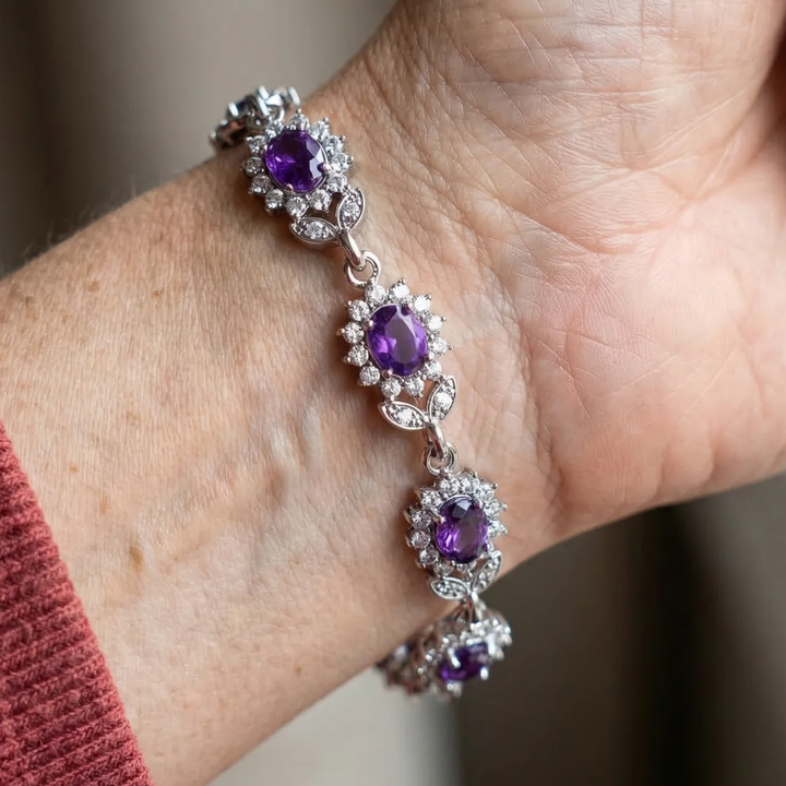 Bracelet Iridessa Violetthorn | Or blanc