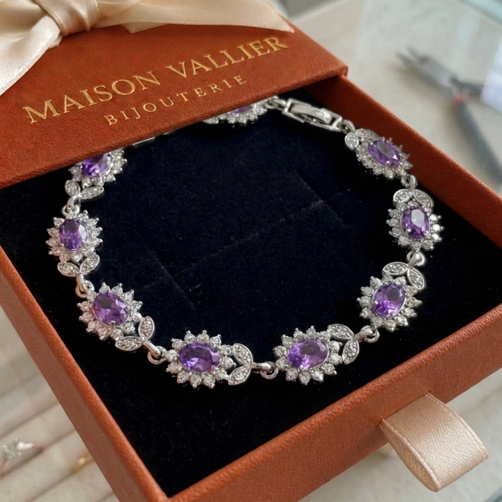 Bracelet Iridessa Violetthorn | Or blanc