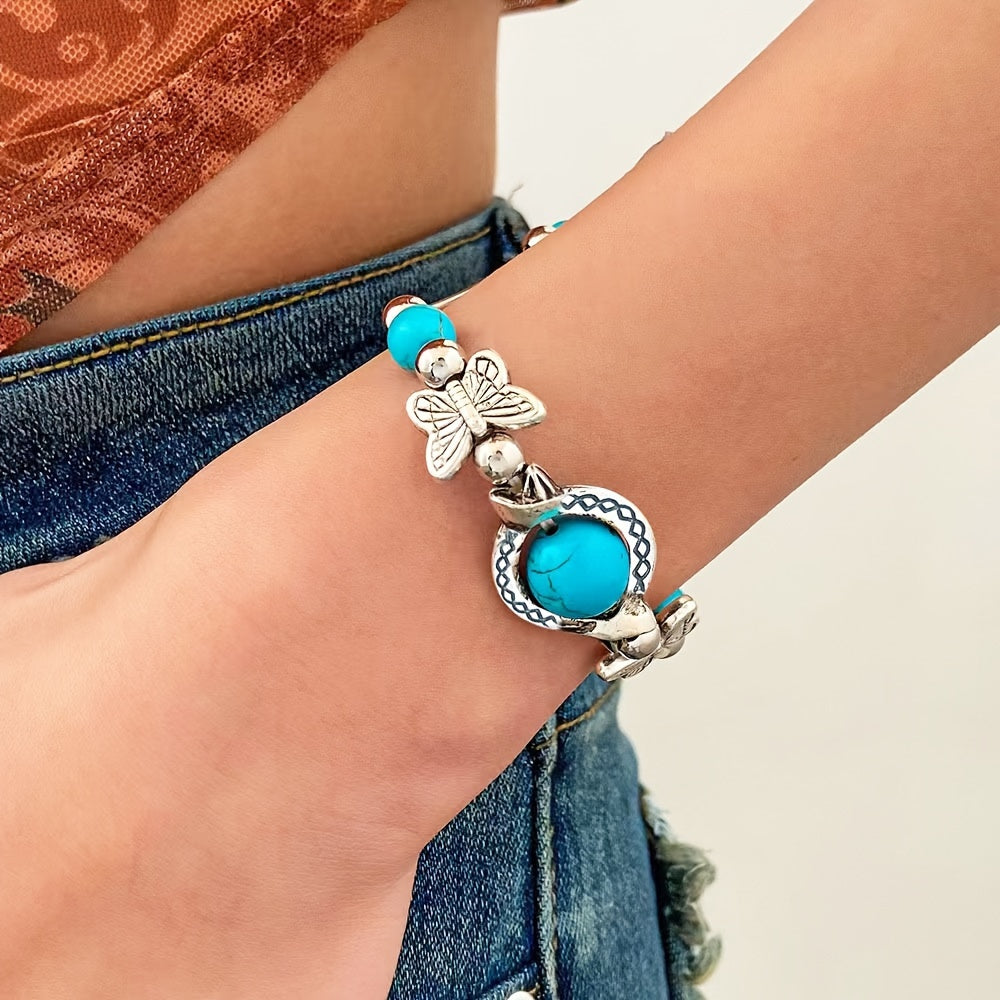 Bracelet Oasis Vol de papillon | Or blanc