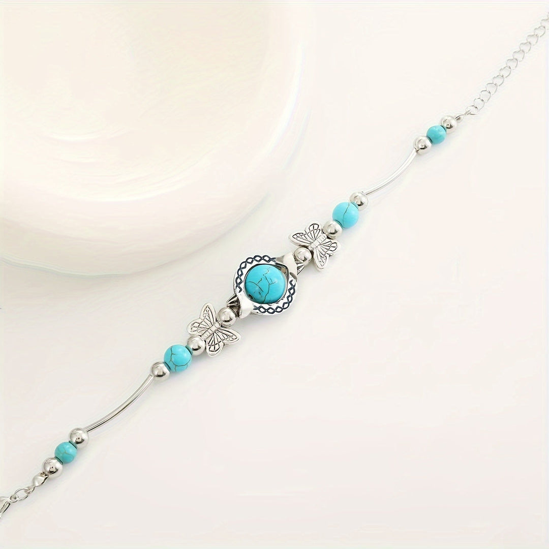Bracelet Oasis Vol de papillon | Or blanc