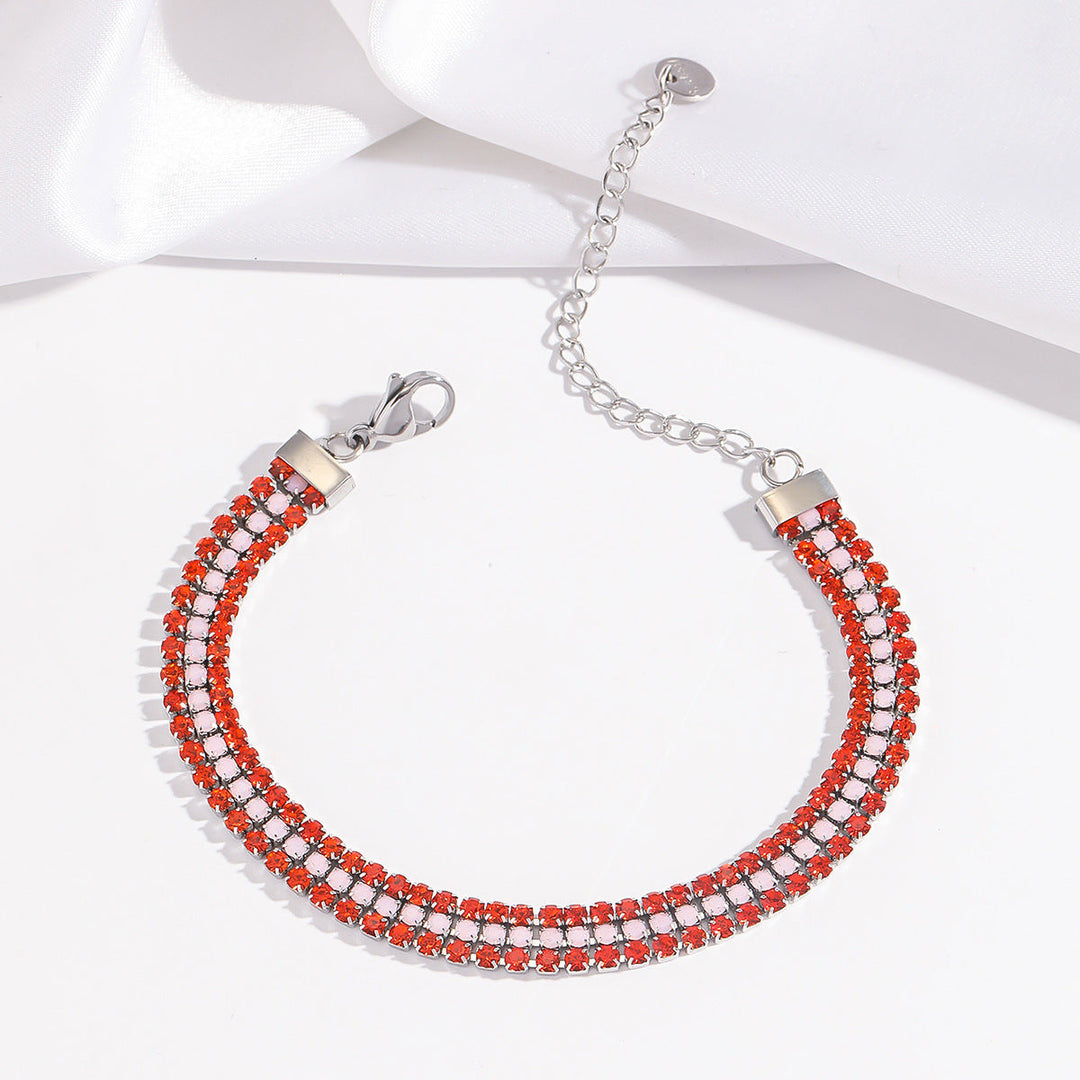 Bracelet signature brillante | Or blanc