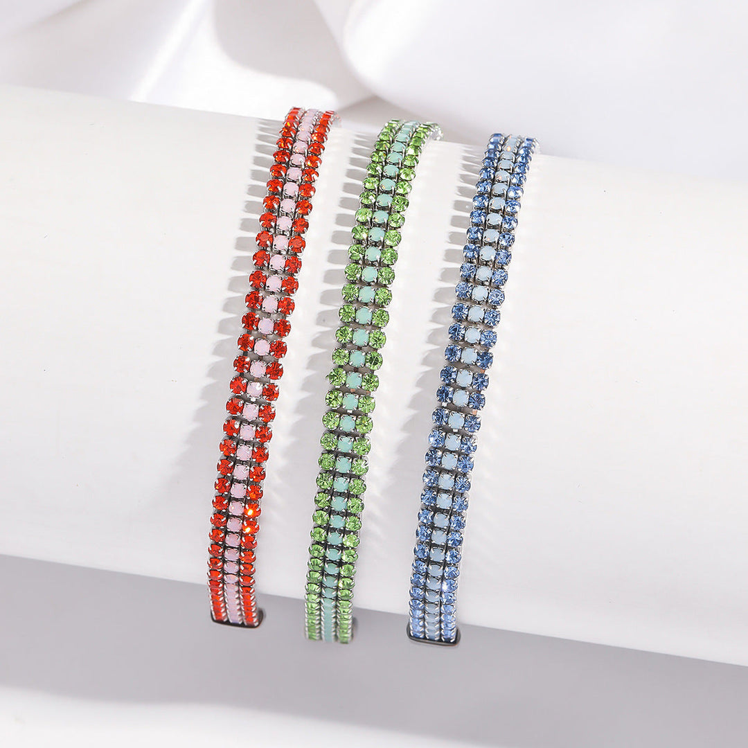 Bracelet signature brillante | Or blanc