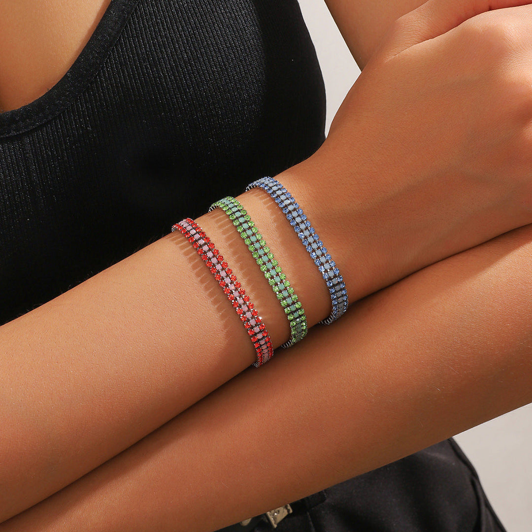 Bracelet signature brillante | Or blanc