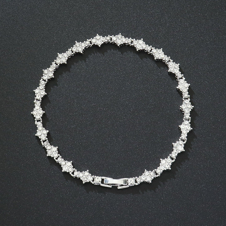 Bracelet tennis classique en grappe | Or