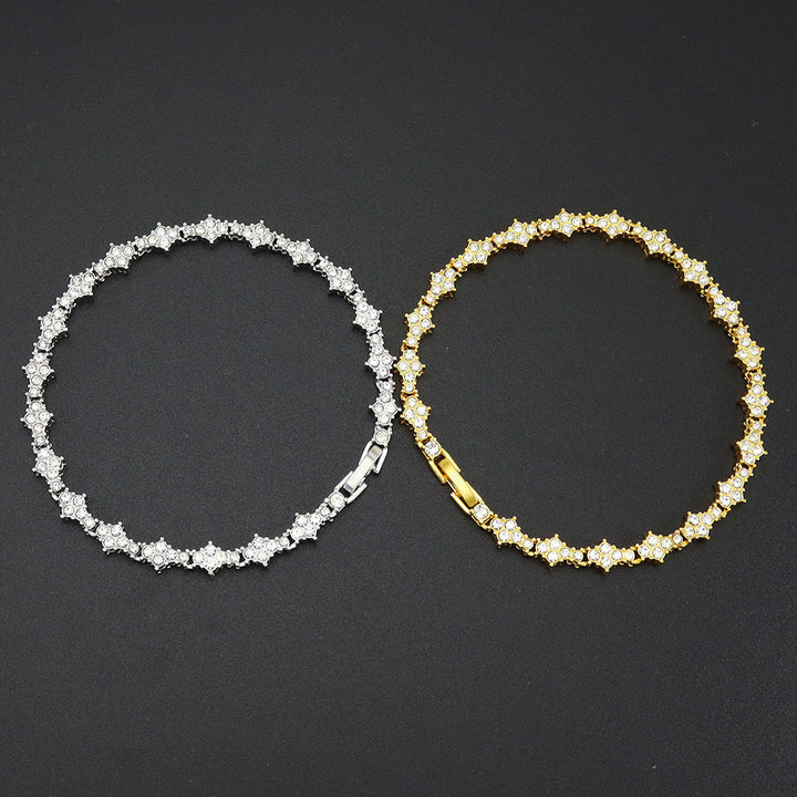 Bracelet tennis classique en grappe | Or
