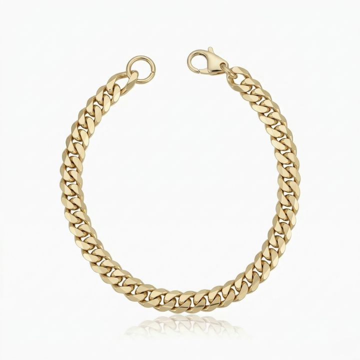 Bracelet cubain | Or