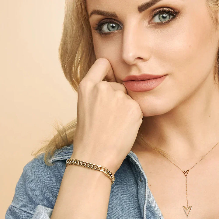 Bracelet cubain | Or