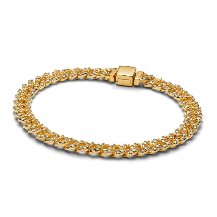 Bracelet cubain large | Or