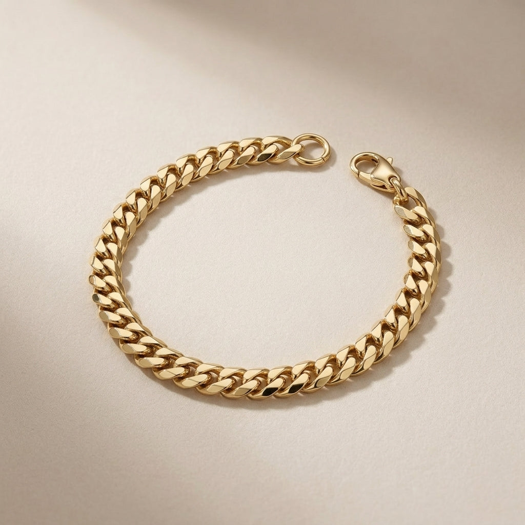 Bracelet cubain | Or