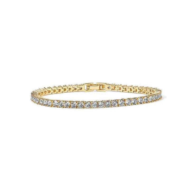 Bracelet de tennis fascinant avec des cristaux | Or