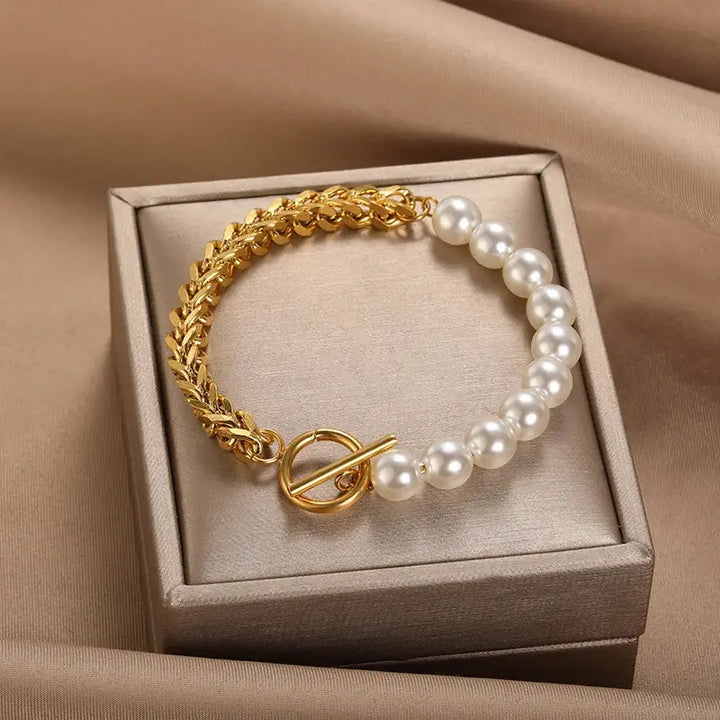 Bracelet élégant et marguerites | Or