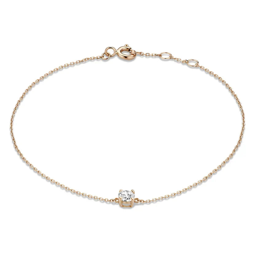 Bracelet en pierre moissanite Cléa | Or