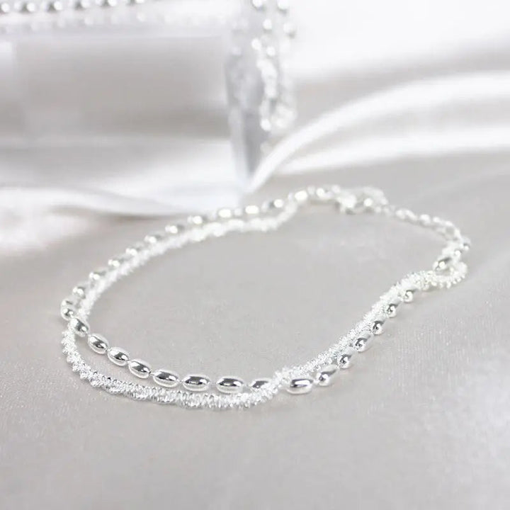 Bracelet avec zirconium | Argent