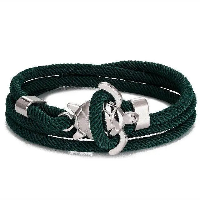 Bracelet fait main avec tortue de mer | Or