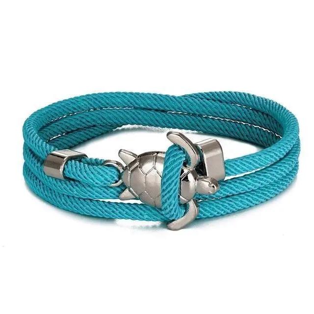 Bracelet fait main avec tortue de mer | Or