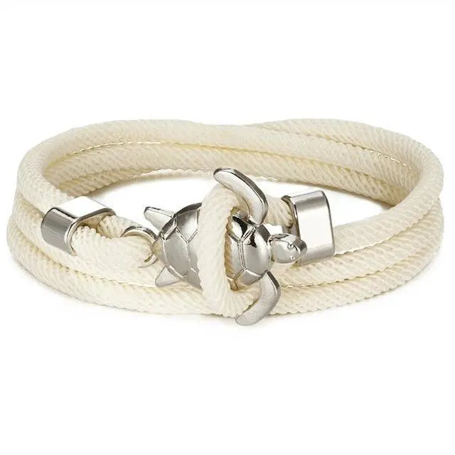 Bracelet fait main avec tortue de mer | Or