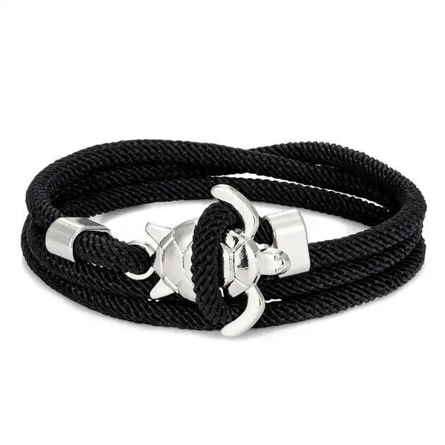 Bracelet fait main avec tortue de mer | Or