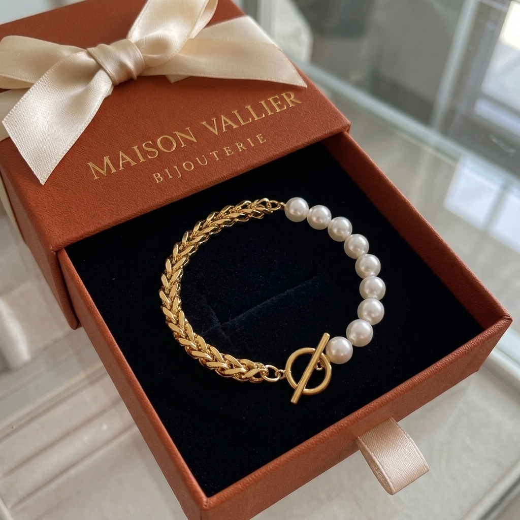 Bracelet élégant et marguerites | Or