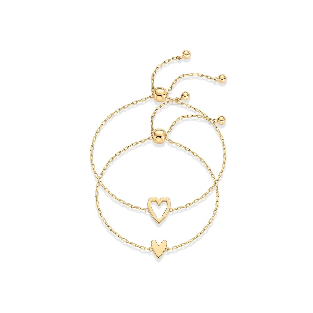 Bracelets cœur rayonnant | Or