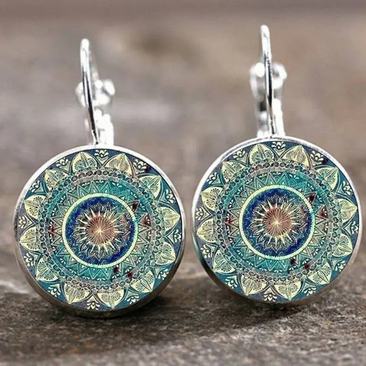 Náhrdelníky mandala okrúhle retro | Zlato