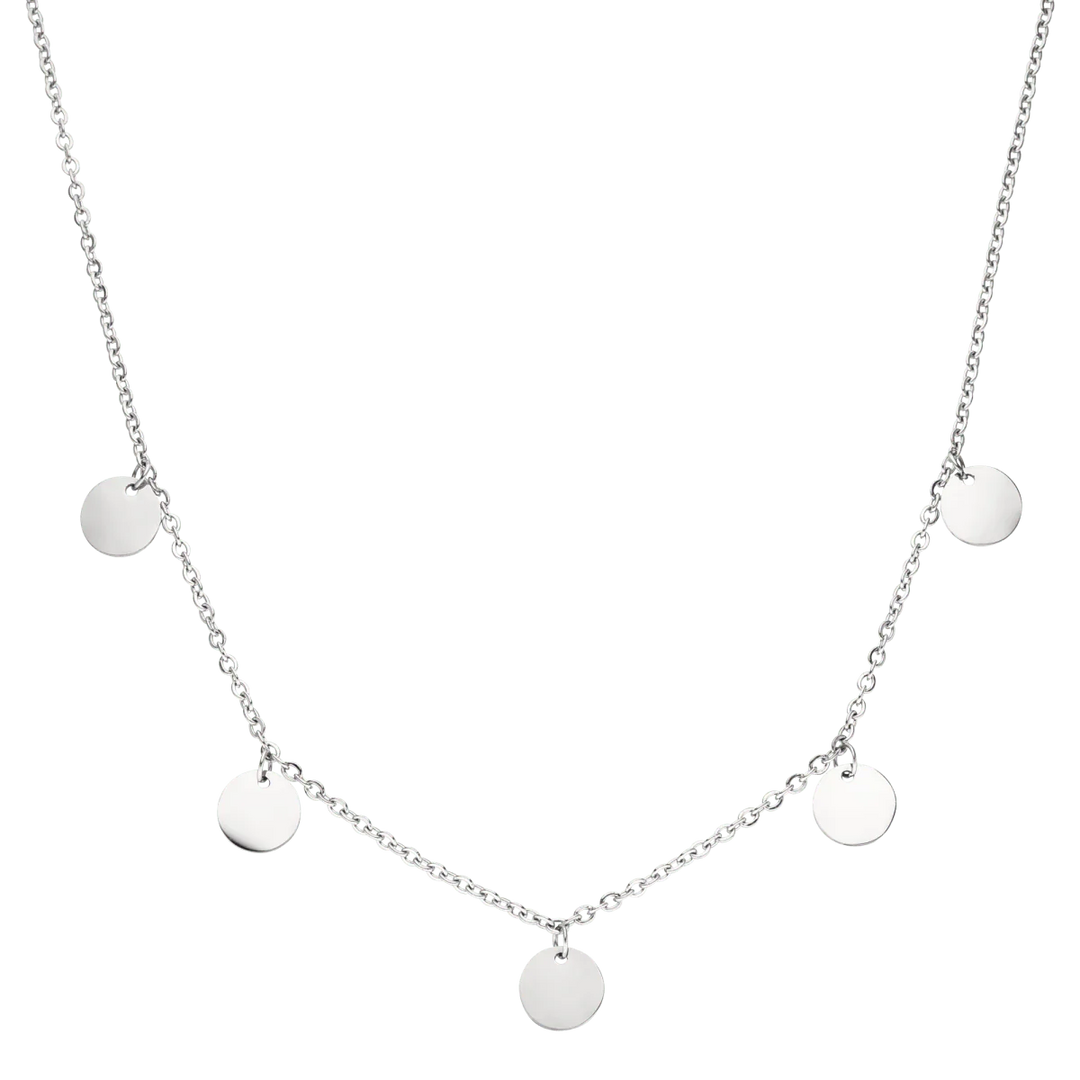 Collier Bouddha coloré | Or blanc