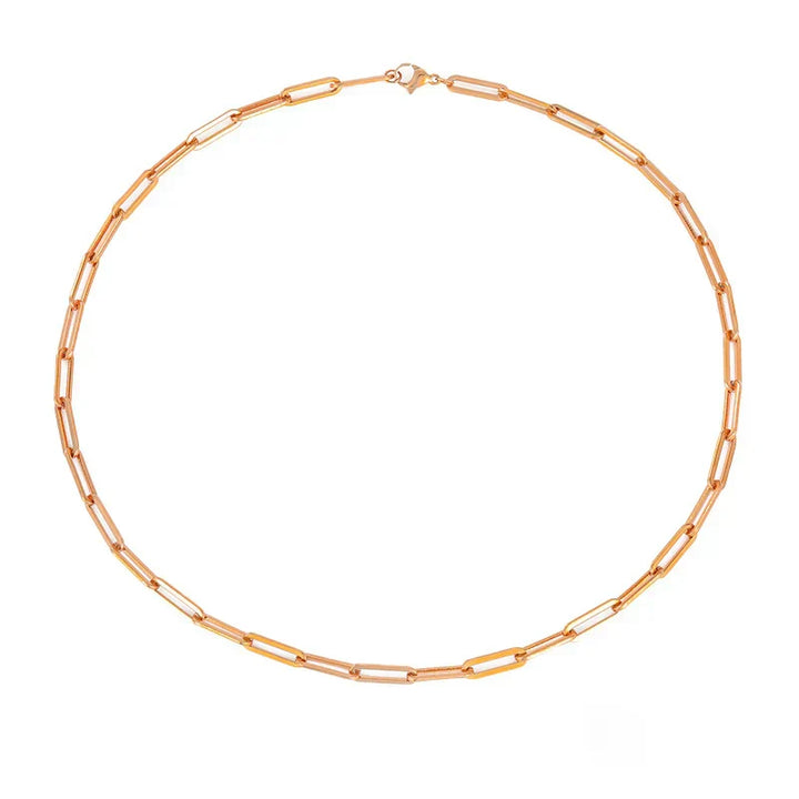 Collier chaîne élégant Archen | Or blanc