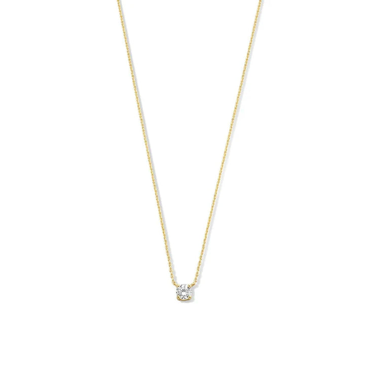 Collier Cléa en pierre | Or blanc