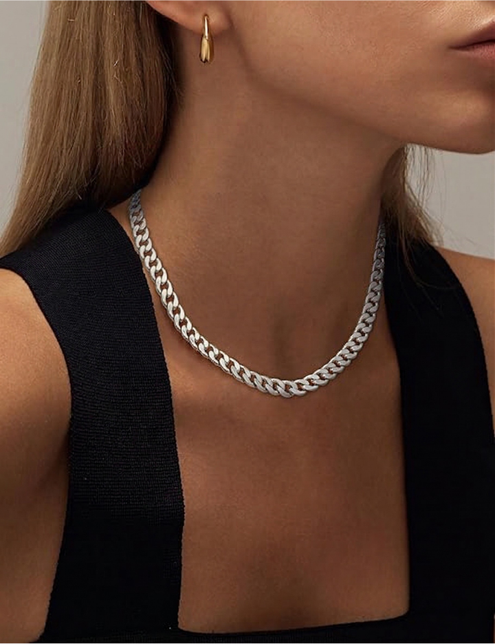 Collier cubain à gros maillons | Or