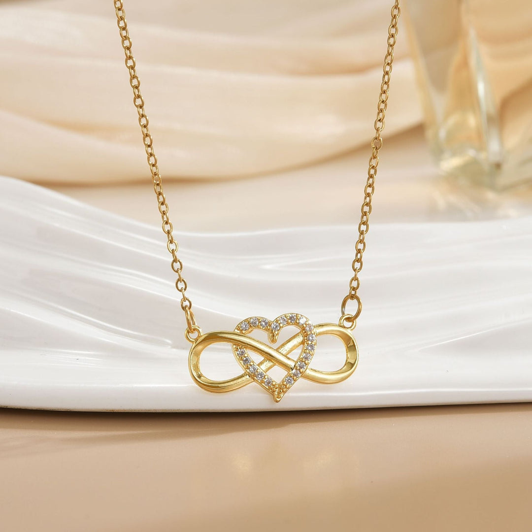 Collier infini nœud d'amour | Or
