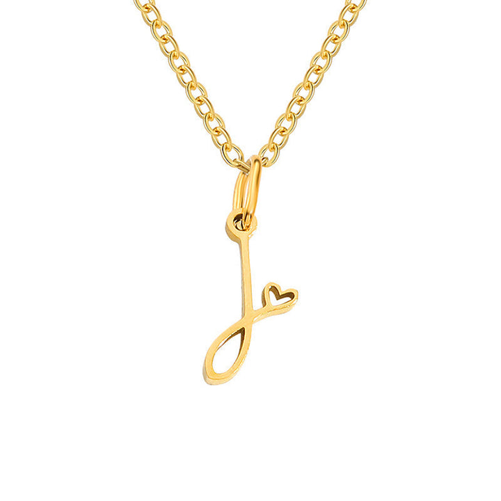 Collier initial coeur | Or