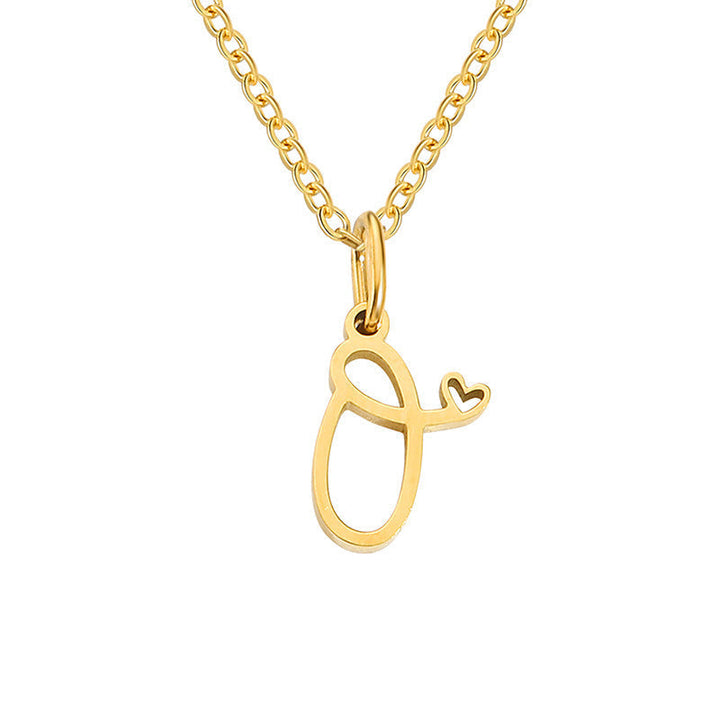 Collier initial coeur | Or