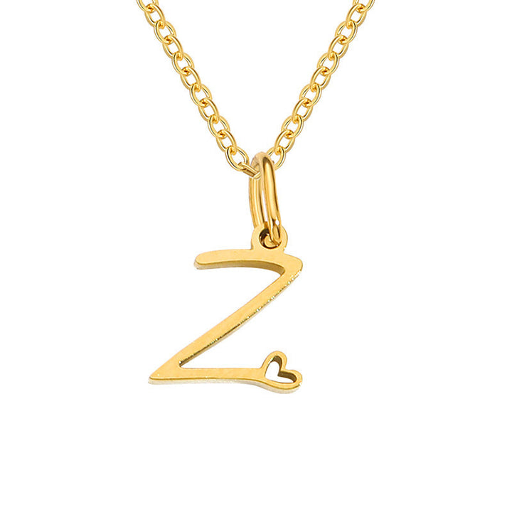 Collier initial coeur | Or