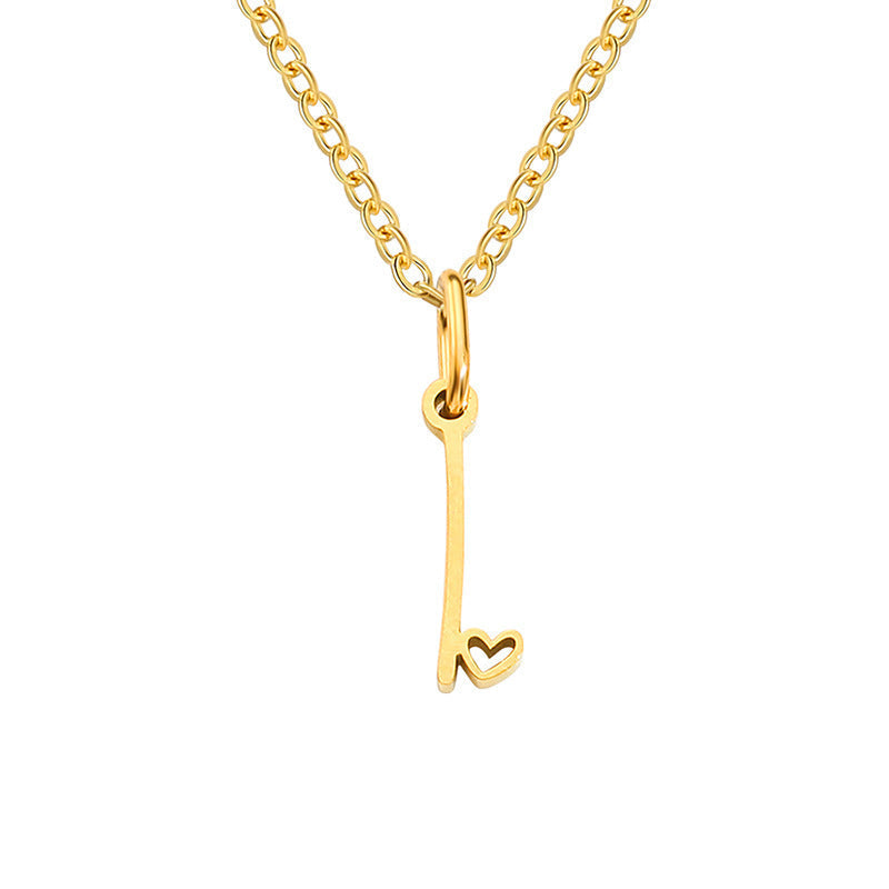 Collier initial coeur | Or