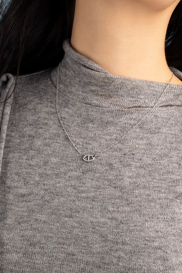Collier Isaline Marina | Or blanc