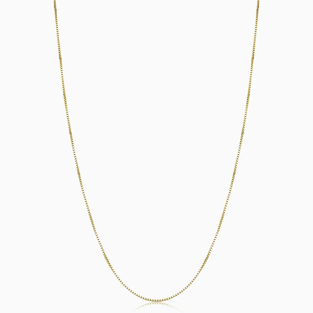 Collier maillon cubain | Or blanc