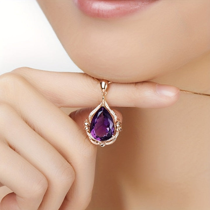 Collier Maria ametyst | Zlato