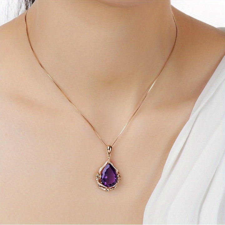 Collier Maria ametyst | Zlato