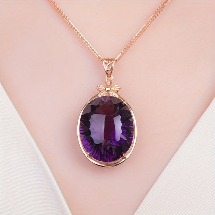 Collier Maria ametyst | Zlato