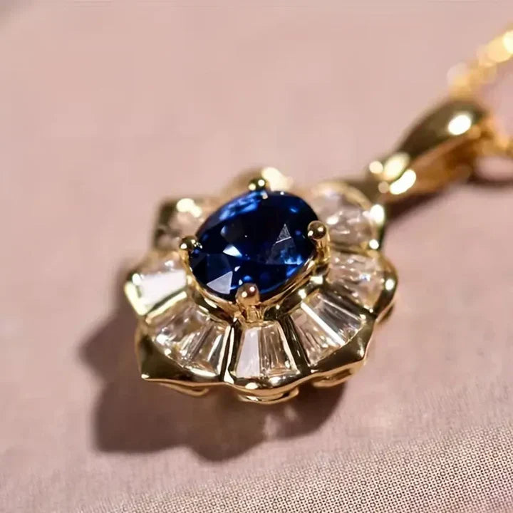 Collier or bleu | Or